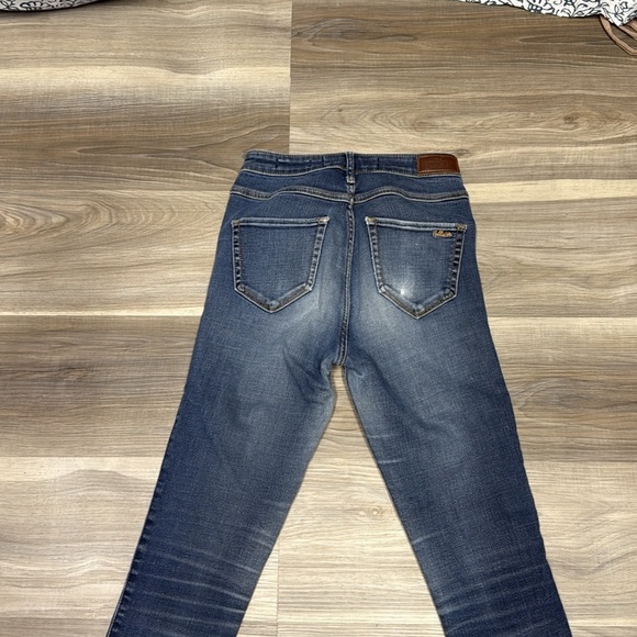 🏁 Hollister super high-rise skinny blue denim jeans size 25 - Picture 8 of 9